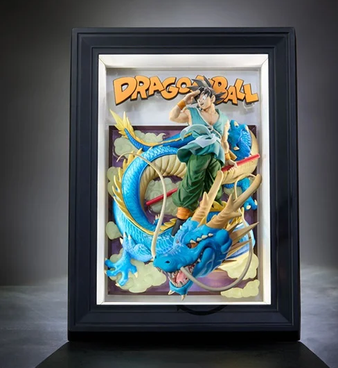 Bandai 日版 Tamashii Art 七龍珠 魂商店 PVC 模型 - 孫悟空與龍